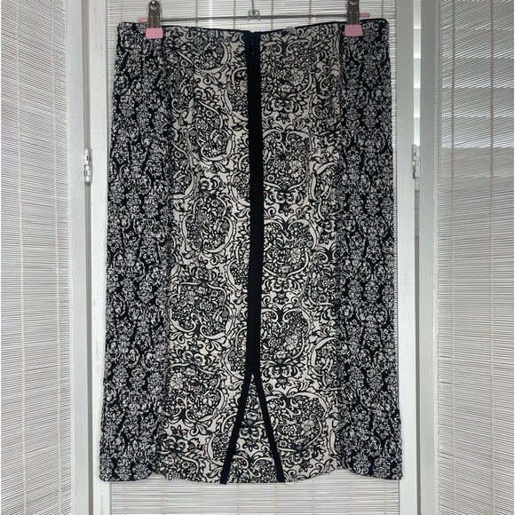 Byron Lars Beguile Laser Cut Skirt Black and White Size 4 - Picture 3 of 7